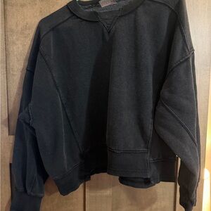 Free People Intercept Pullover Crewneck Sweatshirt